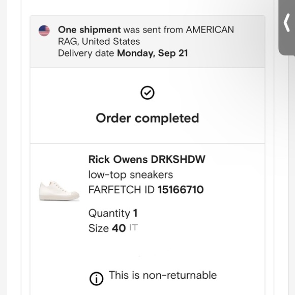 RICK OWENS DRKSHDW LOW TOP CANVAS SNEAKER - Picture 6 of 11